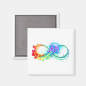 インフィニティとレインボークラゲ マグネット (正面/裏面)