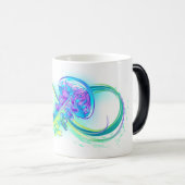 インフィニティとレインボークラゲ モーフィングマグカップ (正面右)