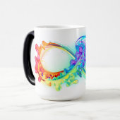 インフィニティとレインボークラゲ モーフィングマグカップ (正面左)