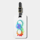インフィニティとレインボークラゲ ラゲッジタグ (正面縦)