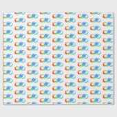 インフィニティとレインボークラゲ ラッピングペーパー (フラット)