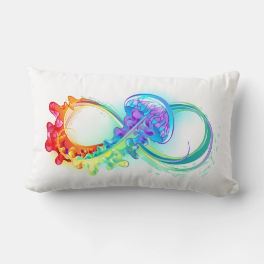 インフィニティとレインボークラゲ ランバークッション (裏面)