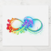 インフィニティとレインボークラゲ リキュールボトルラベル (シングルラベル)