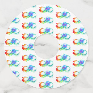 インフィニティとレインボークラゲ ワイングラスタグ