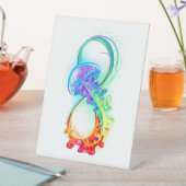 インフィニティとレインボークラゲ 台座サイン (インサイチュ)