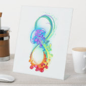 インフィニティとレインボークラゲ 台座サイン (インサイチュ)