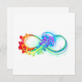 インフィニティとレインボークラゲ 招待状 (正面/裏面)