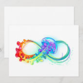 インフィニティとレインボークラゲ 招待状 (正面/裏面)