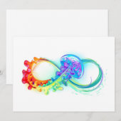 インフィニティとレインボークラゲ 案内状 (正面/裏面)