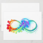 インフィニティとレインボークラゲ 案内状 (正面/裏面)