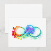 インフィニティとレインボークラゲ 案内状 (正面/裏面)