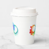 インフィニティとレインボークラゲ 紙コップ (左)