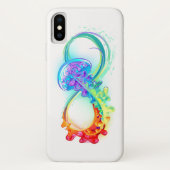 インフィニティとレインボークラゲ Case-Mate iPhoneケース (裏面)