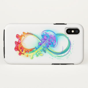 インフィニティとレインボークラゲ iPhone XSケース
