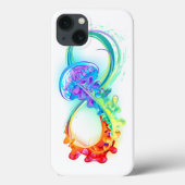 インフィニティとレインボークラゲ Case-Mate iPhoneケース (裏面)