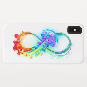 インフィニティとレインボークラゲ iPhone XS MAXケース