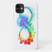 インフィニティとレインボークラゲ Case-Mate iPhoneケース (裏面)