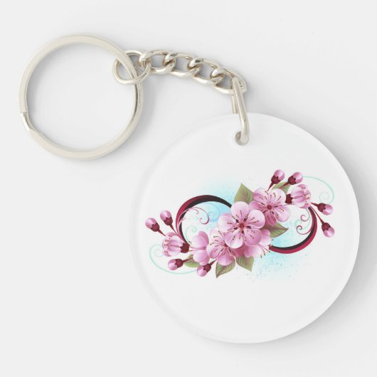 インフィニティと桜花 キーホルダー (正面)