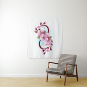 インフィニティと桜花 タペストリー (インサイチュ)