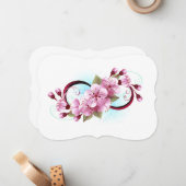 インフィニティと桜花 ノートカード (正面/裏面インサイチュ)