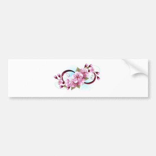 インフィニティと桜花 バンパーステッカー (正面)