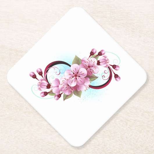 インフィニティと桜花 ペーパーコースター (正面)