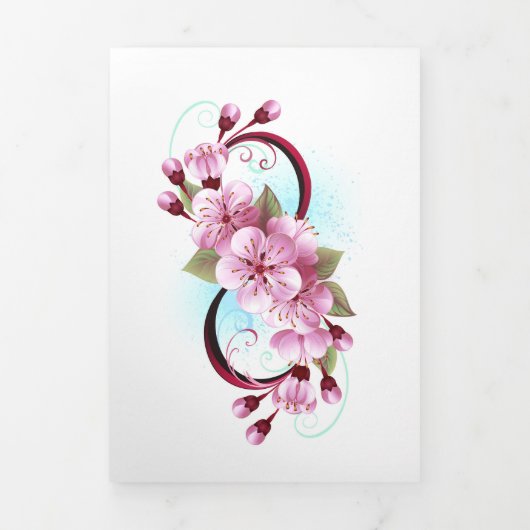 インフィニティと桜花 三つ折りカード (カバー)