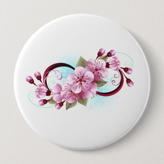 インフィニティと桜花 缶バッジ (正面)