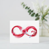 インフィニティと赤ワイン インビテーションポストカード (スタンド正面)