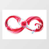 インフィニティと赤ワイン ウィンドウサイン (シート)