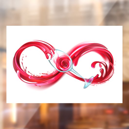 インフィニティと赤ワイン ウィンドウサイン (シート2)