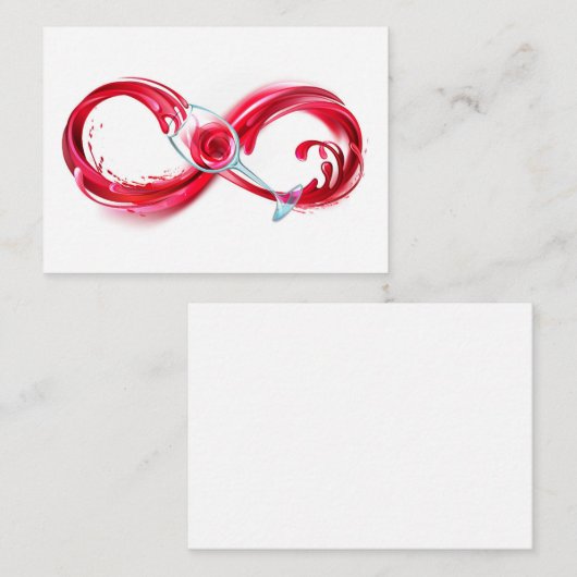 インフィニティと赤ワイン エンクロージャーカード (正面/裏面)