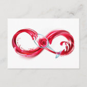 インフィニティと赤ワイン エンクロージャーカード (正面)