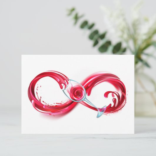 インフィニティと赤ワイン エンクロージャーカード (スタンド正面)