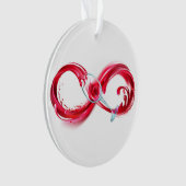 インフィニティと赤ワイン オーナメント (正面)