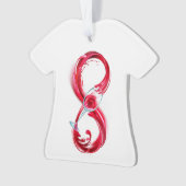 インフィニティと赤ワイン オーナメント (正面)