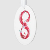 インフィニティと赤ワイン オーナメント (正面)