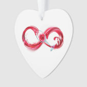 インフィニティと赤ワイン オーナメント (正面)