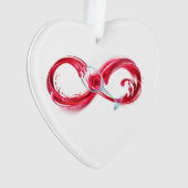 インフィニティと赤ワイン オーナメント (正面)