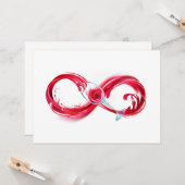 インフィニティと赤ワイン カード (正面/裏面インサイチュ)