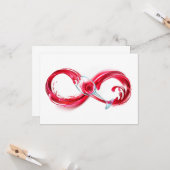 インフィニティと赤ワイン カード (正面/裏面インサイチュ)