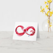 インフィニティと赤ワイン カード (黄色い花)