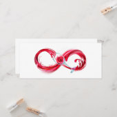 インフィニティと赤ワイン カード (正面/裏面インサイチュ)
