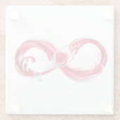 インフィニティと赤ワイン ガラスコースター (裏面)