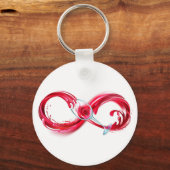 インフィニティと赤ワイン キーホルダー (正面)