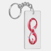 インフィニティと赤ワイン キーホルダー (正面左)