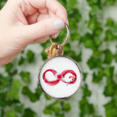 インフィニティと赤ワイン キーホルダー (手)