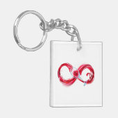 インフィニティと赤ワイン キーホルダー (正面左)