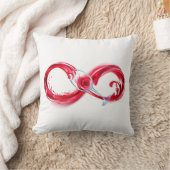 インフィニティと赤ワイン クッション (ブランケット)