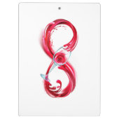 インフィニティと赤ワイン クリップボード (裏面)